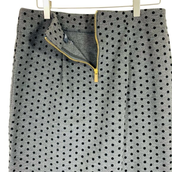straight fitted pencil skirt with polka dots grey & black SZ small Premis Studio - Picture 5 of 9